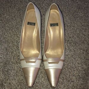 Stuart Weitzman metallic Peacenik Pumps